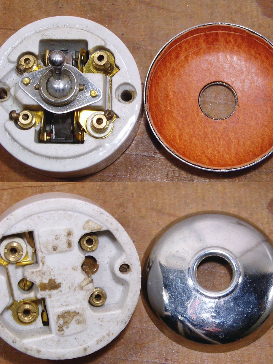 "Nickel＆Porcelain" Toggle Switch