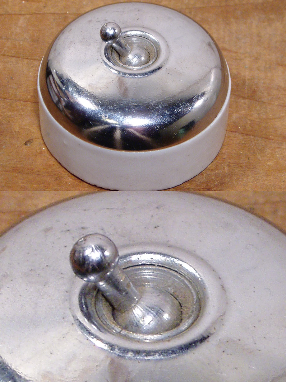 "Nickel＆Porcelain" Toggle Switch
