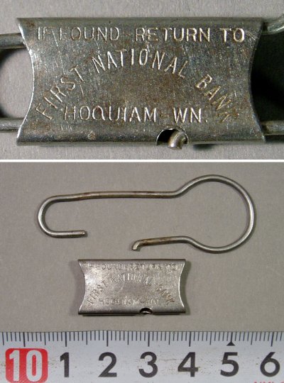 画像1: "FIRST NATIONAL BANK" Advertising Key Ring