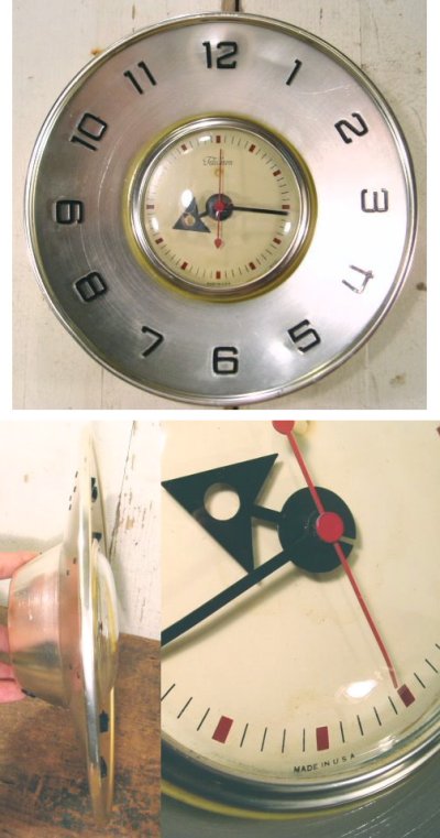 画像1: Late 50's "G.E Telechron" Aluminum Kitchen Clock