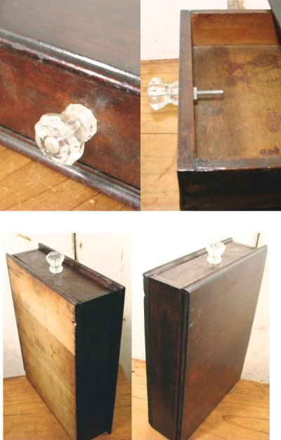 画像2: Wood Drawer wth Glass Knob