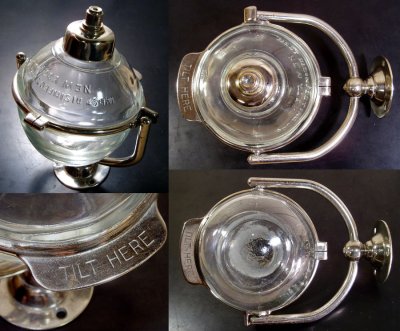 画像2: 1910-20's "N.Y." Glass Liquid Soap Dispenser