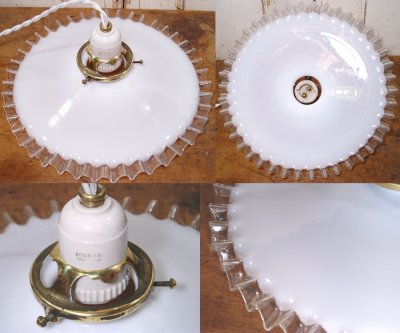 画像2: 1920-30's French Country "Rise＆Fall" Pendant Lamp【Complete】