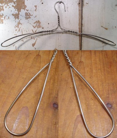画像1: 1910-30's Twisted Steel Wire Hanger
