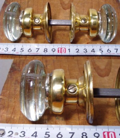 画像1: 1930-40's Art-Deco "Glass" Doorknob