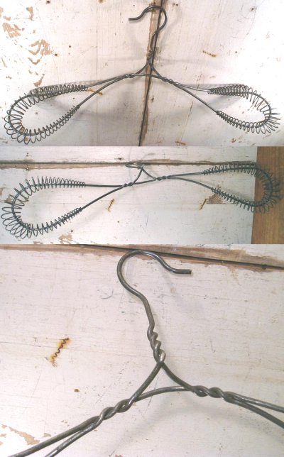 画像1: 1900-20's "Twisted Wire" Hanger