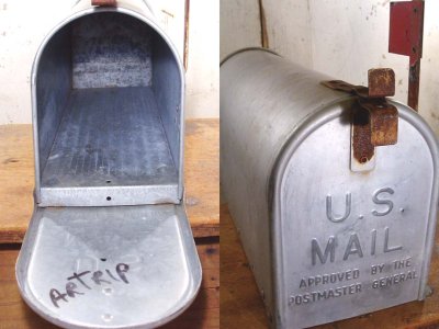 画像1: 1950's "SEARS" Steel U.S. MAILBOX