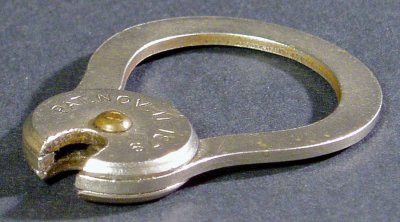 画像1:  Pat.1879 Brass "Rotating" Key Ring