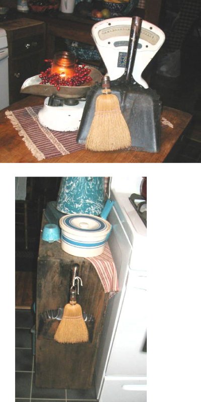 画像3: Antique "Rustic" Country Whisk Broom & Dustpan