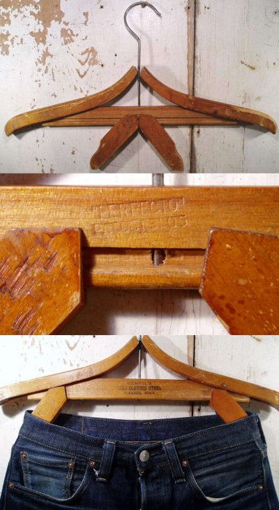 画像2: 1900-20's Wood "Pants＆Trousers" Advertising Hanger