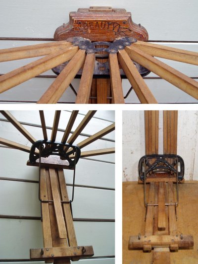 画像1: 1900's "BIG" Wood CLOTHES-DRIER