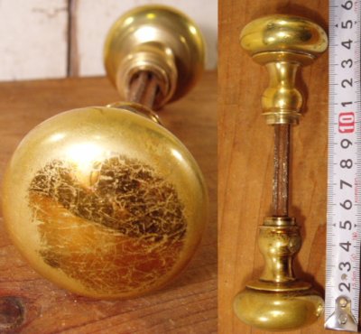 画像1:  Antique Brass Doorknob