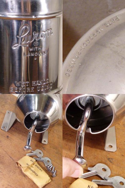 画像1: 【Dead Stock】1950's "STAINLESS" Powder Soap Dispenser