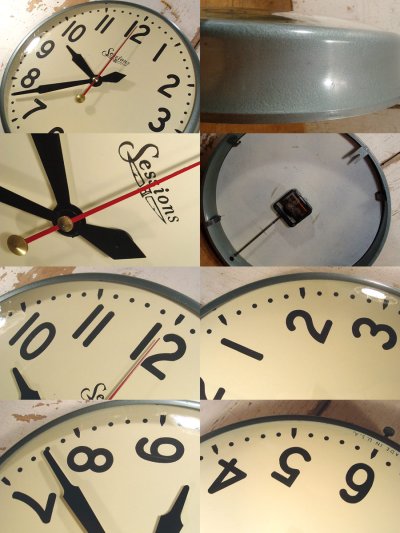 画像2: 1950's "Metal Case " School Wall Clock