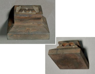 画像2: Cast Iron " W " Pencil Holder ＆ Paper Weight