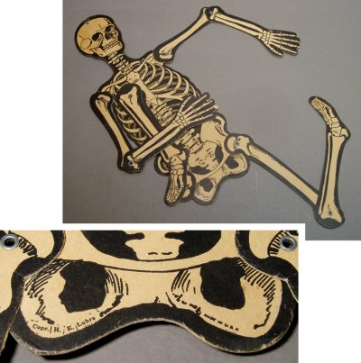 画像2: 1950's Paper SKELETON【HALLOWEEN】