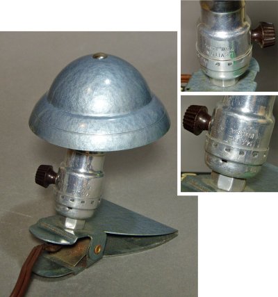 画像1: Late 1940's-1950's "Steel × Aluminum" mini Lamp
