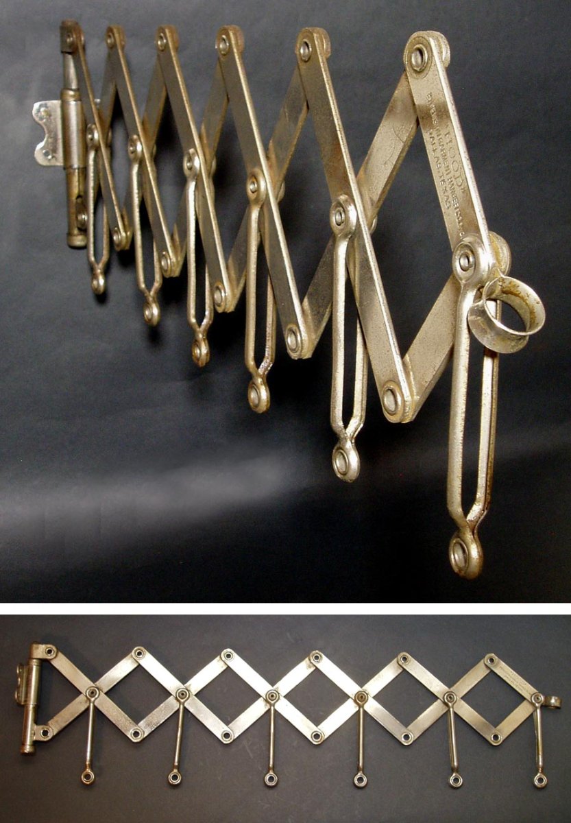 画像1: 1920's "EXTENSION" Steel Garment Hanger Rack (1)