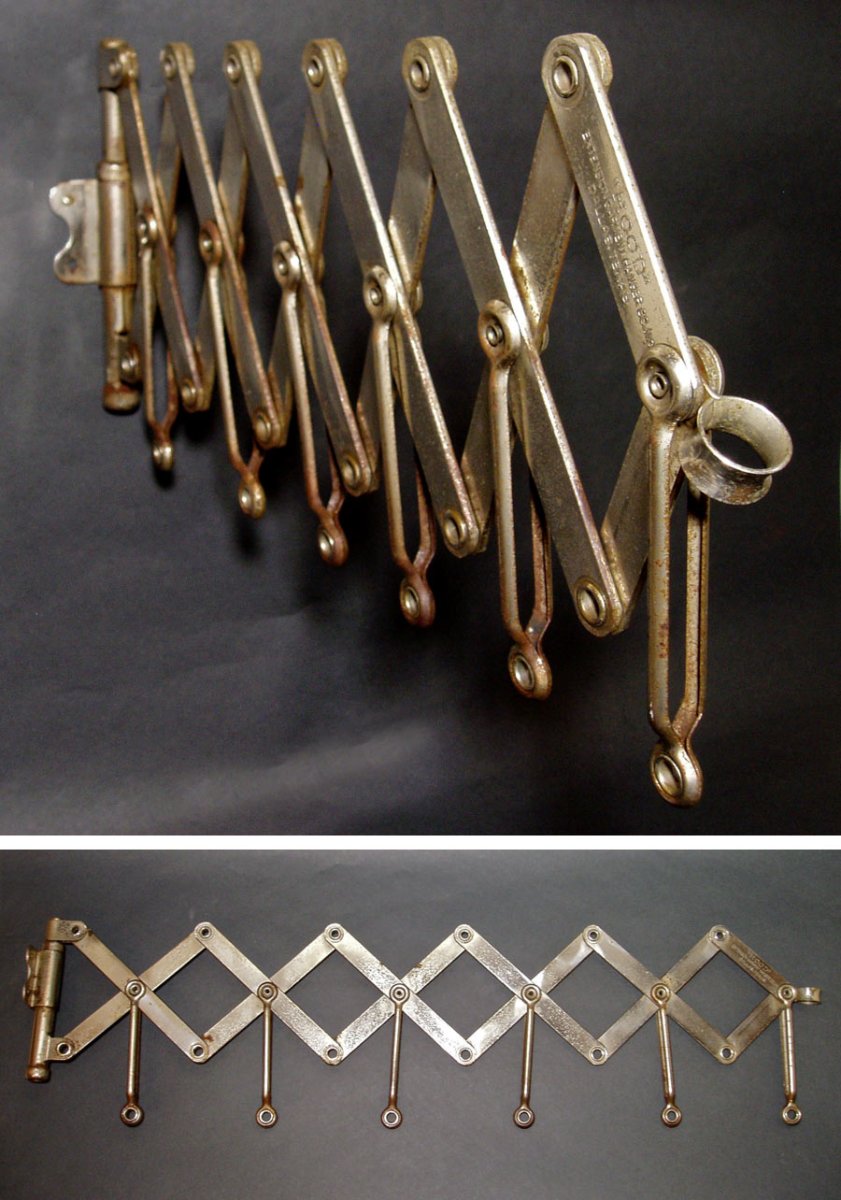 画像1: 1920's "EXTENSION" Steel Garment Hanger Rack (1)