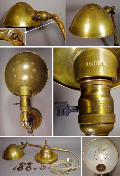 画像3: 1910-20's "O.C.White" Brass Telescopic Desk Lamp