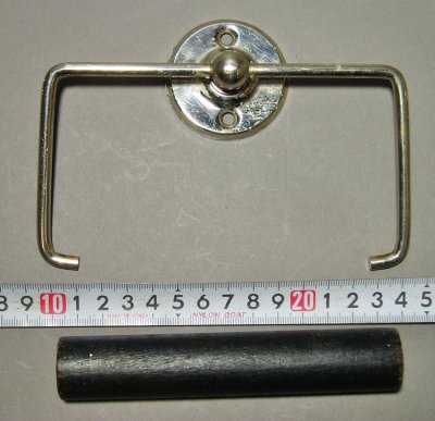 画像2: 1930-40's "Nickle plated Brass" Toilet Paper Holder