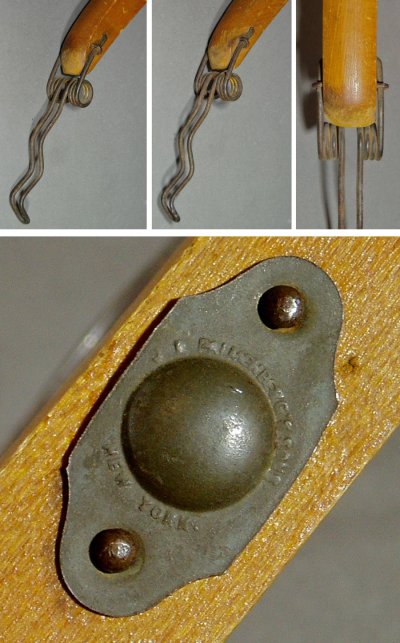 画像2: 1890-1900's "Oddball" Wood＆Steel Lady's Hanger