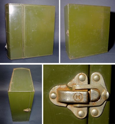 画像2: 1940's "ASCO N.Y." Steel File Box【 FAT !! 】