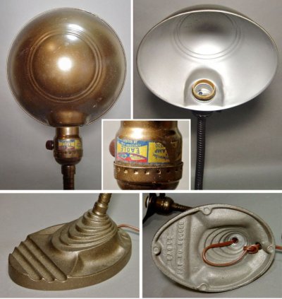 画像2: 1940's "Iron Base" Flexible Arm Desk Lamp【Dead Stock】 