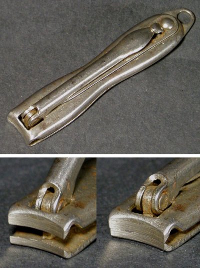 画像2: 1920's Steel Nail Clipper [Key Holder] 