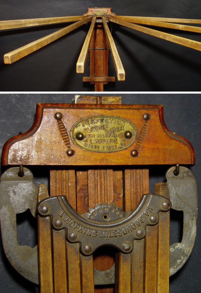 画像1: 【今回はさらにBIG!! です】1880-1900's Wood CLOTHES-DRIER (1)