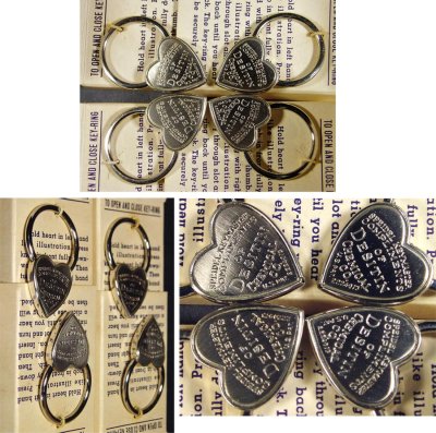 画像2: 【 -＊再入荷＊- 】1940's "♡ Heart Shaped "  Key Ring【箱付きDEAD-STOCK！！】