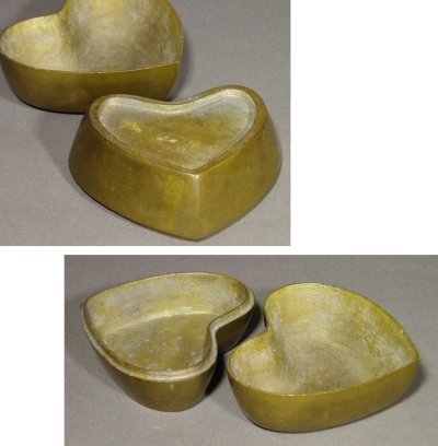 画像3: " ♡ Heart Shaped ♡ " Solid Brass Jewelry Box
