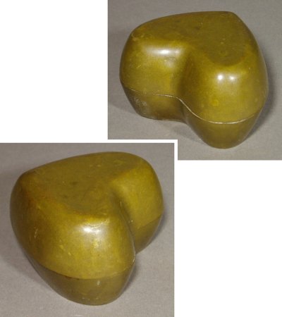 画像2: " ♡ Heart Shaped ♡ " Solid Brass Jewelry Box