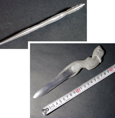 画像2: 1920-40's "Art Deco Nude Lady" Aluminum Letter Opener