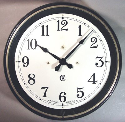 画像1: 1930's "CTR" Gallery Wall Clock