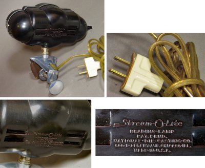 画像2: 1930-40's Art Deco "STREAM-O-LITE" Reading Lamp