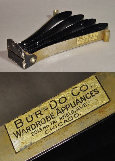 画像1: 1910's "Bur-Do Co." 2-tone Metal Garment Holder