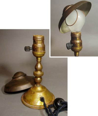 画像2: 1920-30's Brass Table Lamp