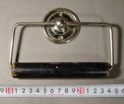 画像2: 1920-30's "Nickle plated Brass" Toilet Paper Holder