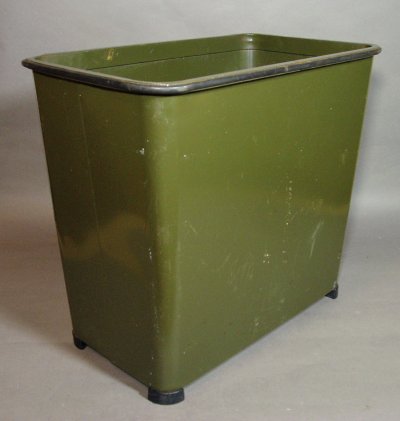 画像1: 1940-50's "DAN-DEE" Square Steel Trash Can