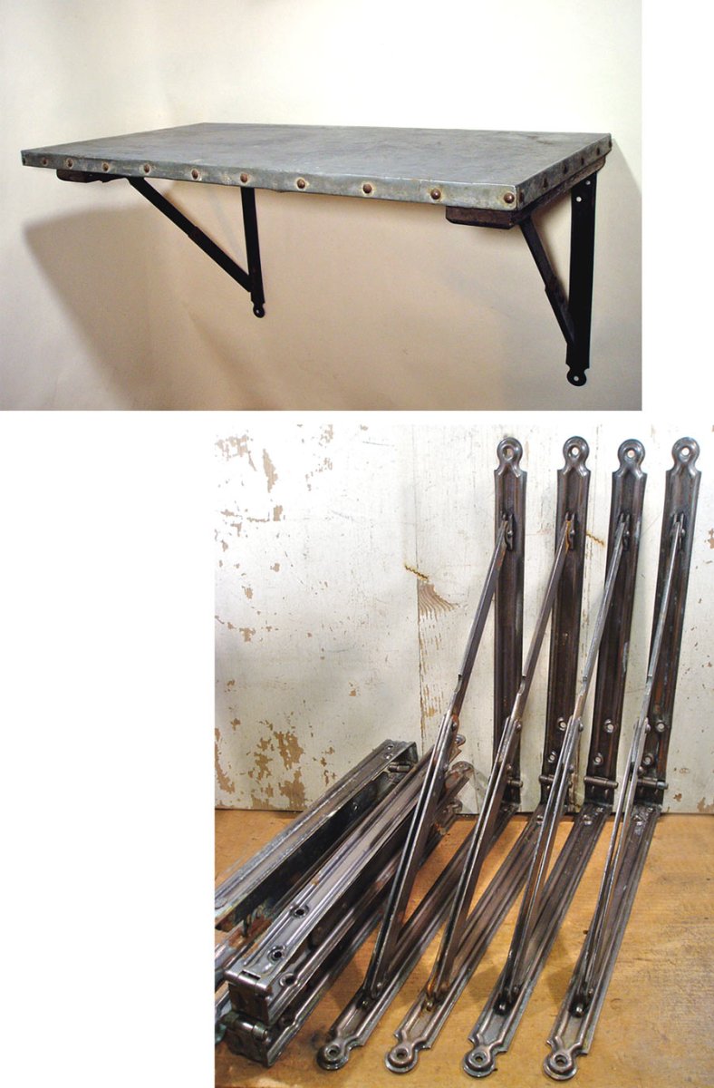 画像1:  "Factory Folding Shelf"  + "8-Folding Brackets" 【Big＆Heavy duty】 (1)