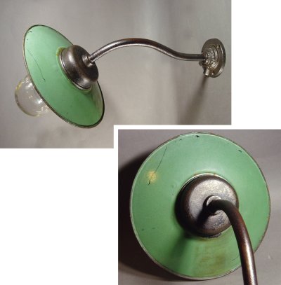 画像1: 1920-40's French Country "Swan Neck" Outside Light