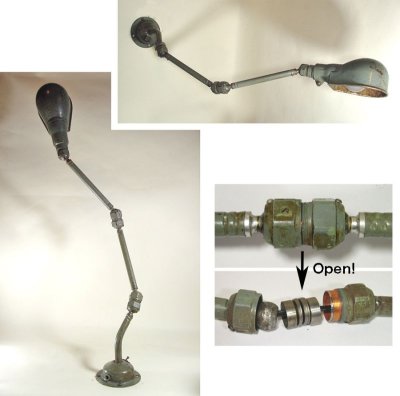 画像1: 1940-Early 50's Wall Mount Task Lamp