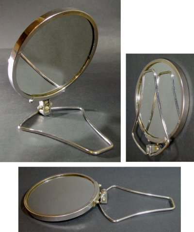 画像1: 1930-40's " 2-Face " Folding Table Mirror