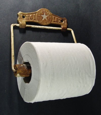 画像1: Around 1900's "☆Rustic ☆ " Cast Iron Toilet Paper Holder