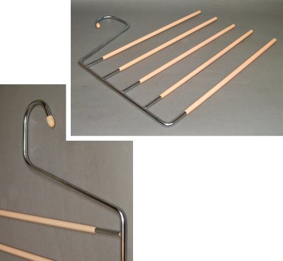 画像1: 1950-70's  "Pink Rubber" 5-Rods Hanger
