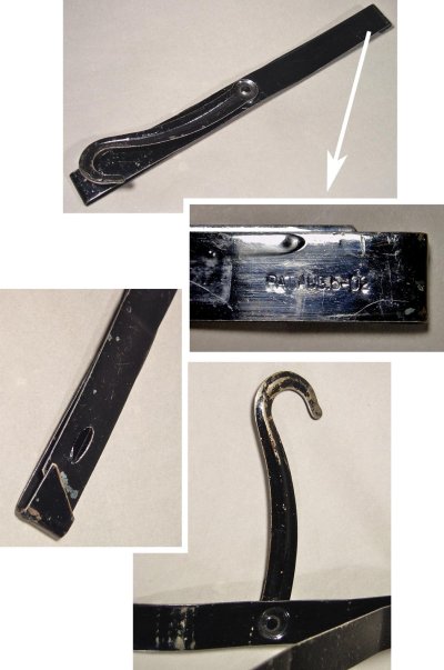 画像2: 【2-SET】1900-20's Black Metal Trousers Hanger