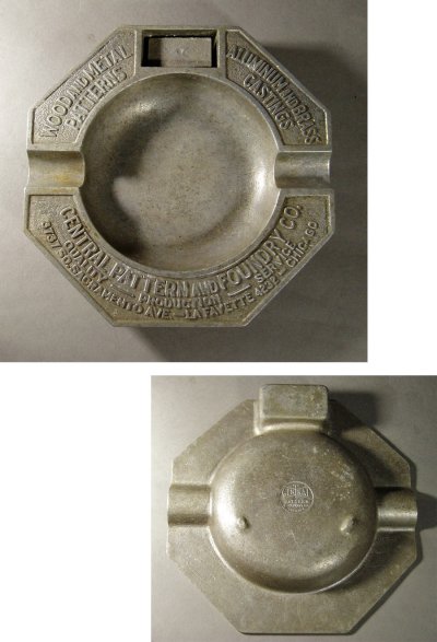 画像1: 1930's "ADVERTISING" Cast Aluminum Ashtray