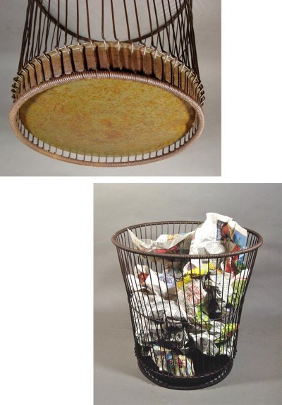 画像3: 1910-20's "Daisy" Waste Paper Basket