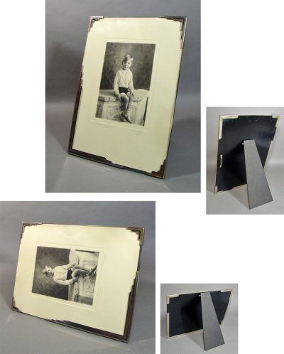画像3: 1930's Art Deco "Geometric" Glass Photo Frame【大】